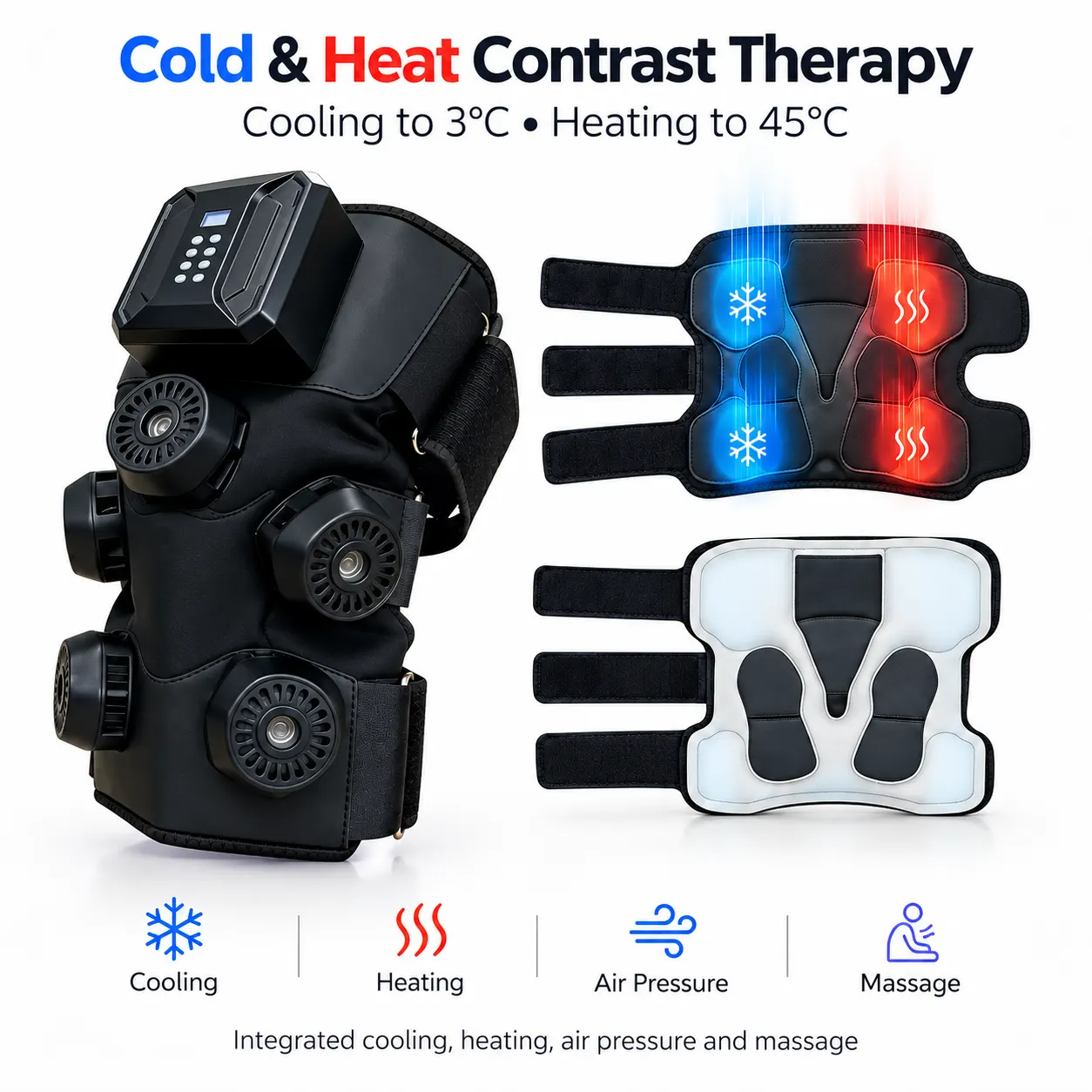 CL806Pro: dispositivo caldo e freddo — infografica delle caratteristiche